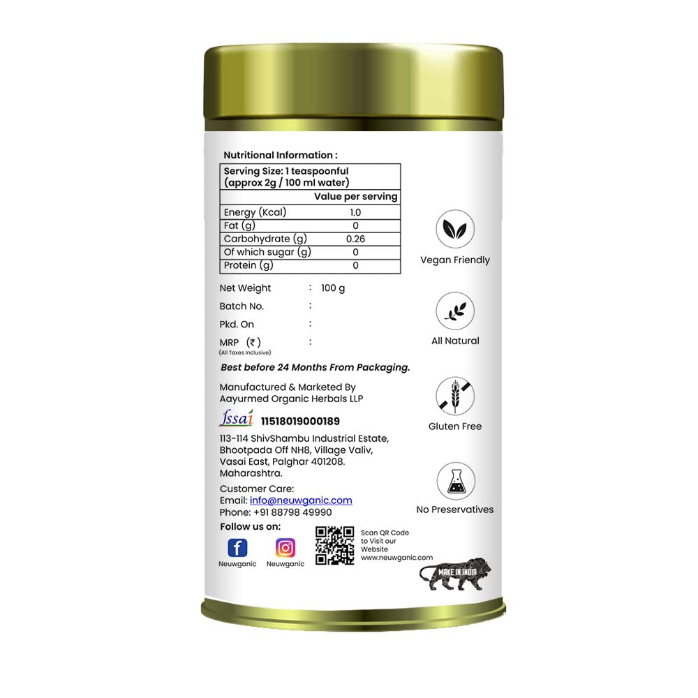 Neuwganic - De-Stress Indian Natural Wellness Tea - 100 Grams